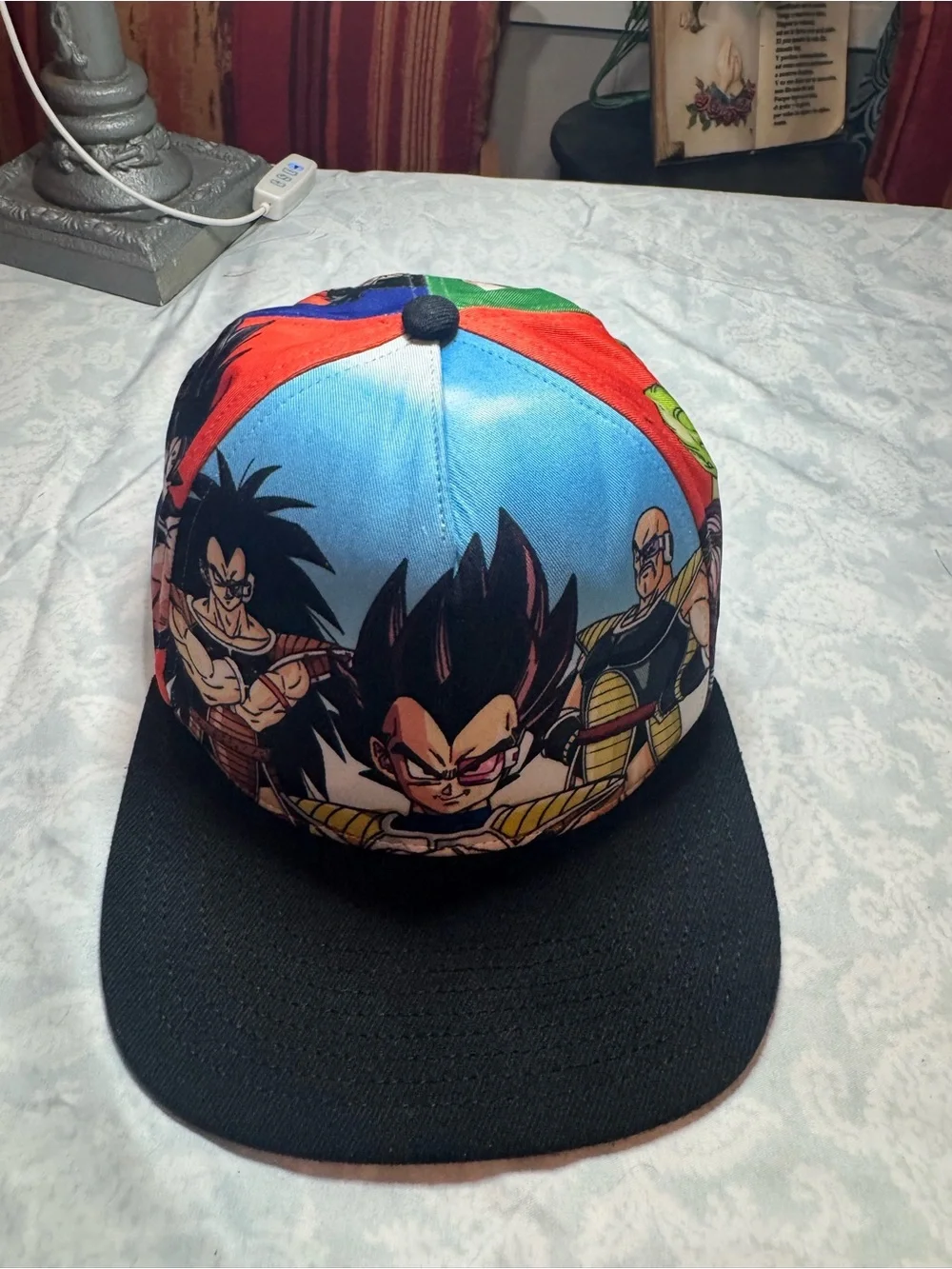 Anime Warrior Kids Snapback Hat - Black & Blue